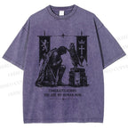 Unisex Feline Royal Dominate All Printed Washed Tee