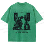 Unisex Feline Royal Dominate All Printed Washed Tee