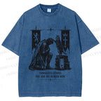 Unisex Feline Royal Dominate All Printed Washed Tee