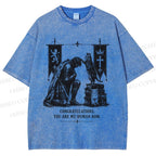 Unisex Feline Royal Dominate All Printed Washed Tee