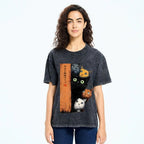 Five Cats Are Watching You Vintage Washed T-shirt