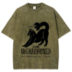 Undiagnosed Cat Funny Meme Vintage Washed T-shirt