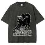 Undiagnosed Cat Funny Meme Vintage Washed T-shirt