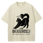 Undiagnosed Cat Funny Meme Vintage Washed T-shirt