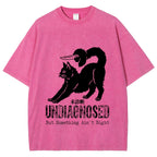 Undiagnosed Cat Funny Meme Vintage Washed T-shirt