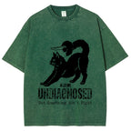Undiagnosed Cat Funny Meme Vintage Washed T-shirt