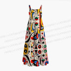 Joan Miró Style Art Printed Maxi Dresses