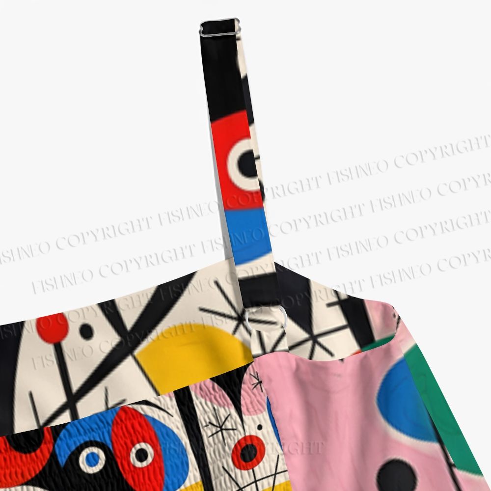 Joan Miró Style Art Printed Maxi Dresses