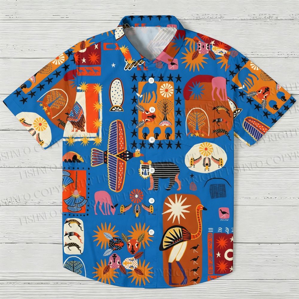 Mythological Jigsaw Puzzle Hawaiian Shirt