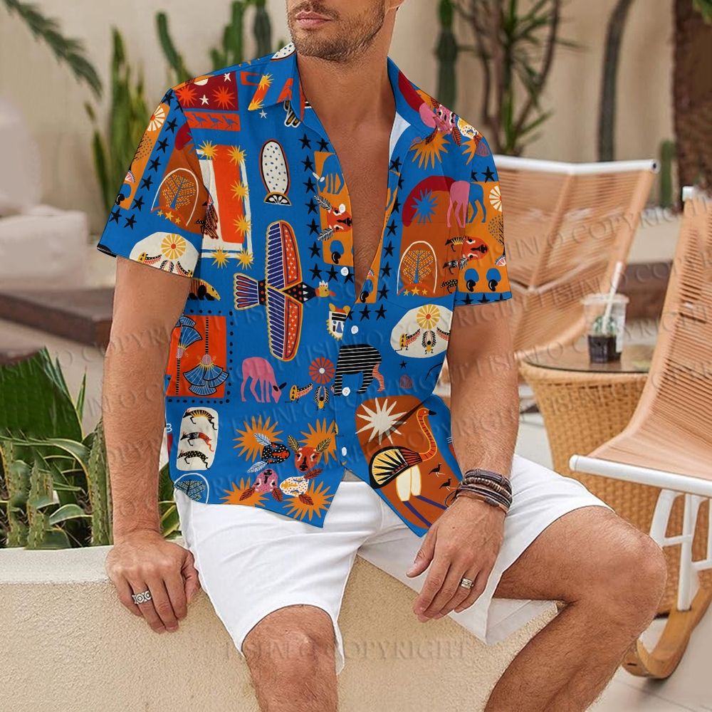 Mythological Jigsaw Puzzle Hawaiian Shirt
