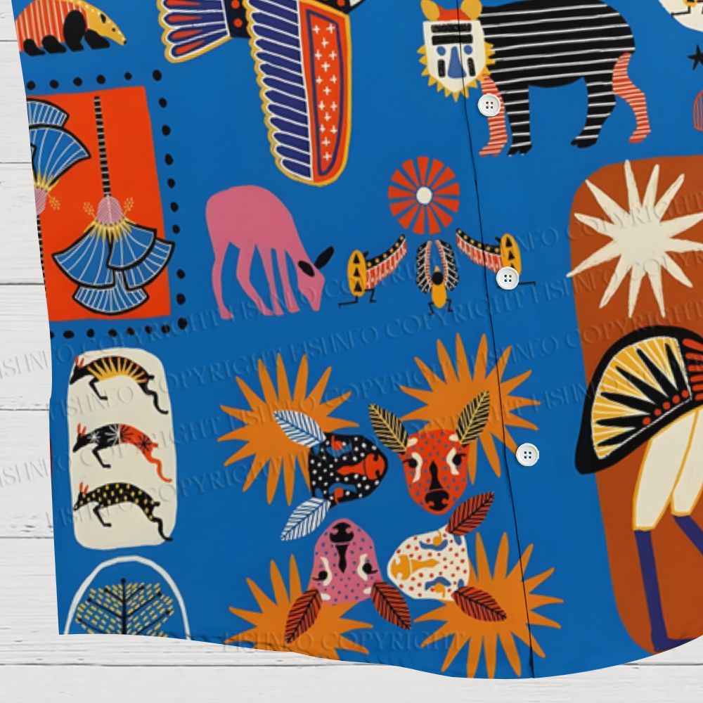 Mythological Jigsaw Puzzle Hawaiian Shirt