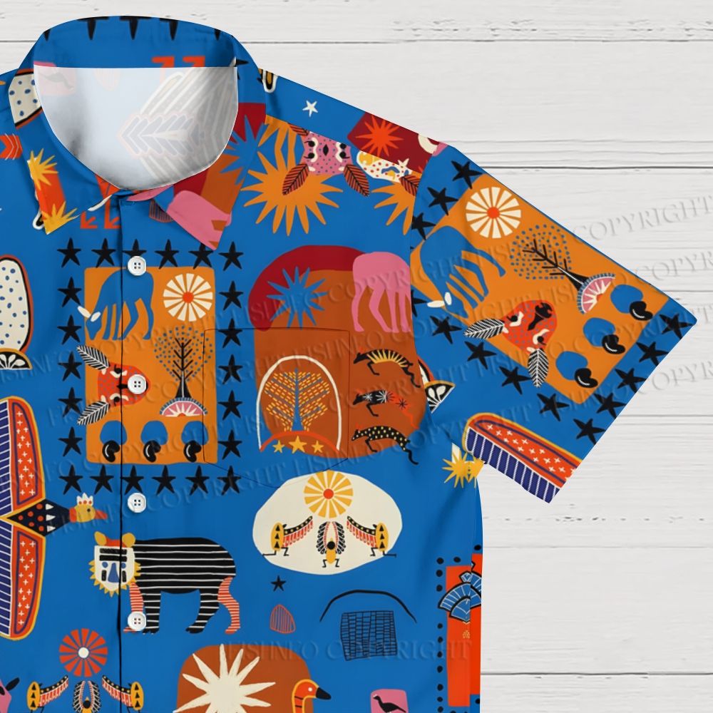 Mythological Jigsaw Puzzle Hawaiian Shirt