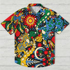 Mythical Tiger Printed Hawaiian Shirt