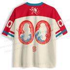 Octopus in Wave Japanese Ukiyo-e Jersey Shirts
