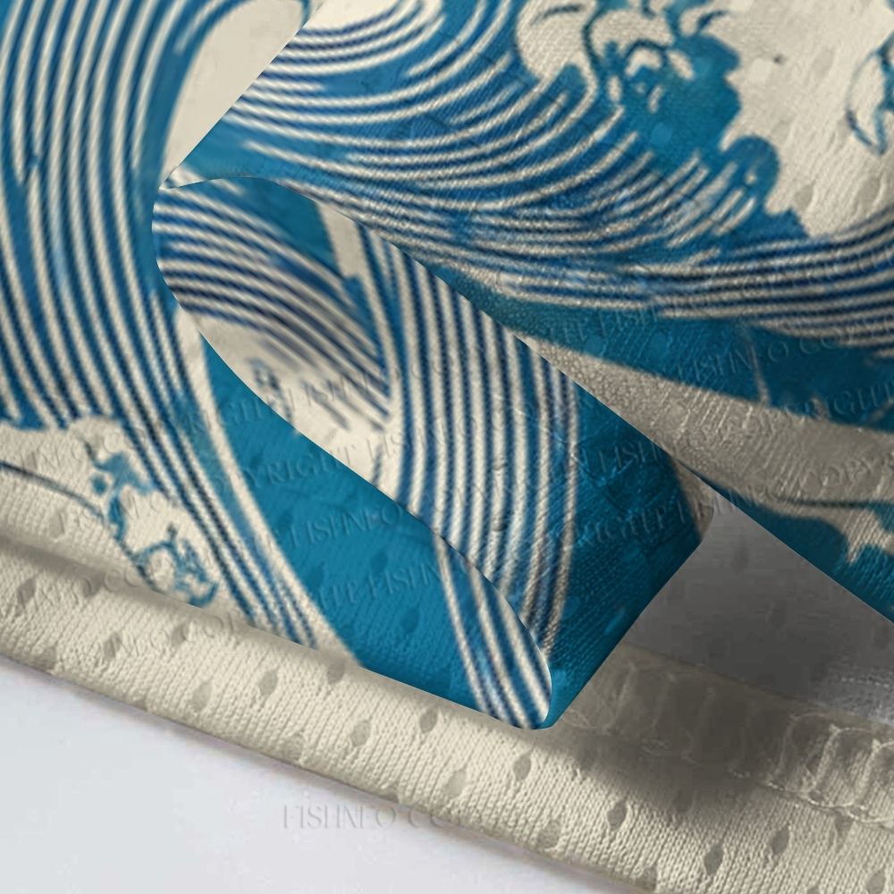 Octopus in Wave Japanese Ukiyo-e Jersey Shirts