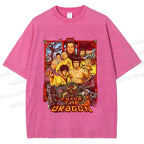 Unisex Bruce Lee Enter the Dragon Printed Washed Tee