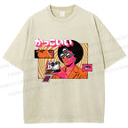Unisex Vintage Afro Photographer Printed Washed Tee
