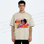 Unisex Vintage Afro Photographer Printed Washed Tee