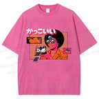 Unisex Vintage Afro Photographer Printed Washed Tee