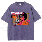 Unisex Vintage Afro Photographer Printed Washed Tee