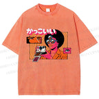 Unisex Vintage Afro Photographer Printed Washed Tee