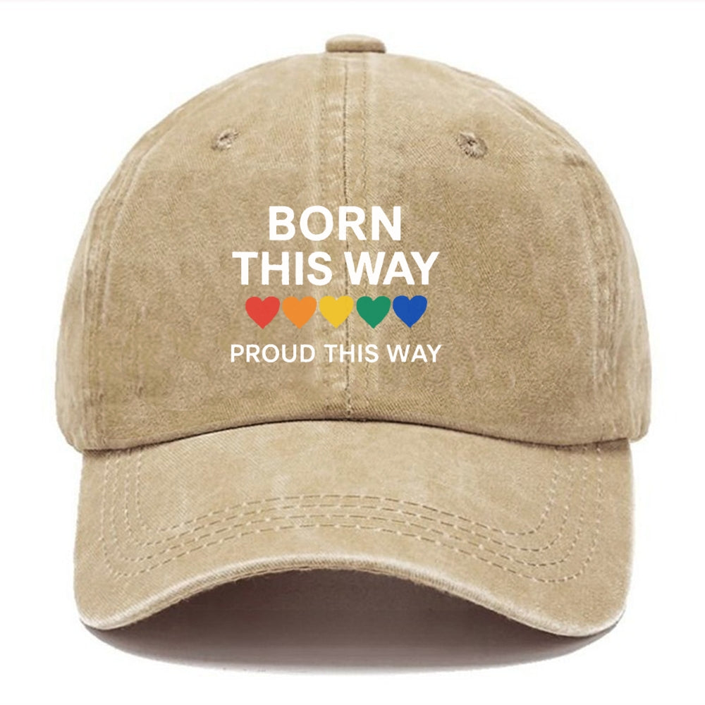 LGBTQ Pride Inspirational Washed Cap