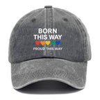 LGBTQ Pride Inspirational Washed Cap