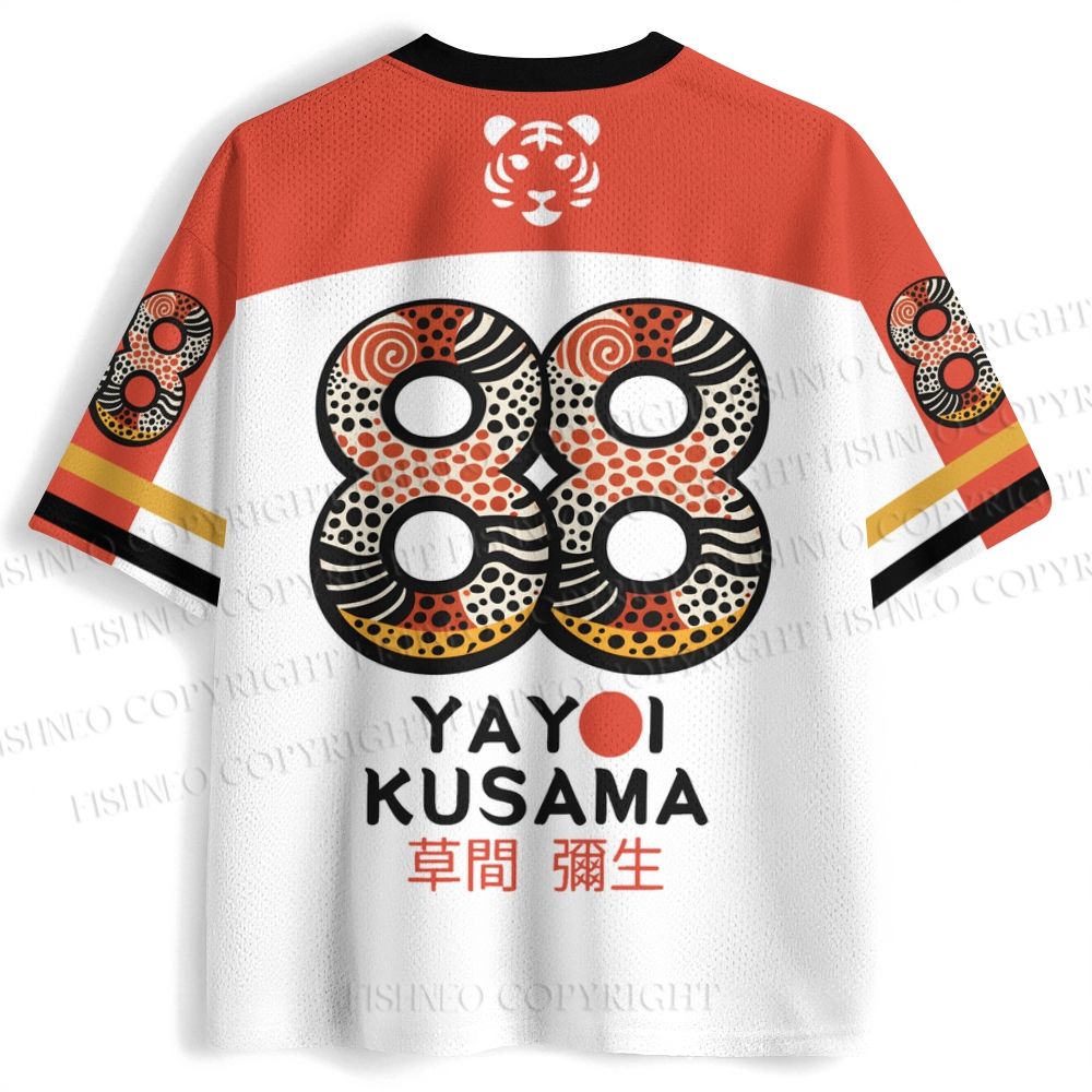 Yayoi Kusama Silly Tiger Jersey Shirts