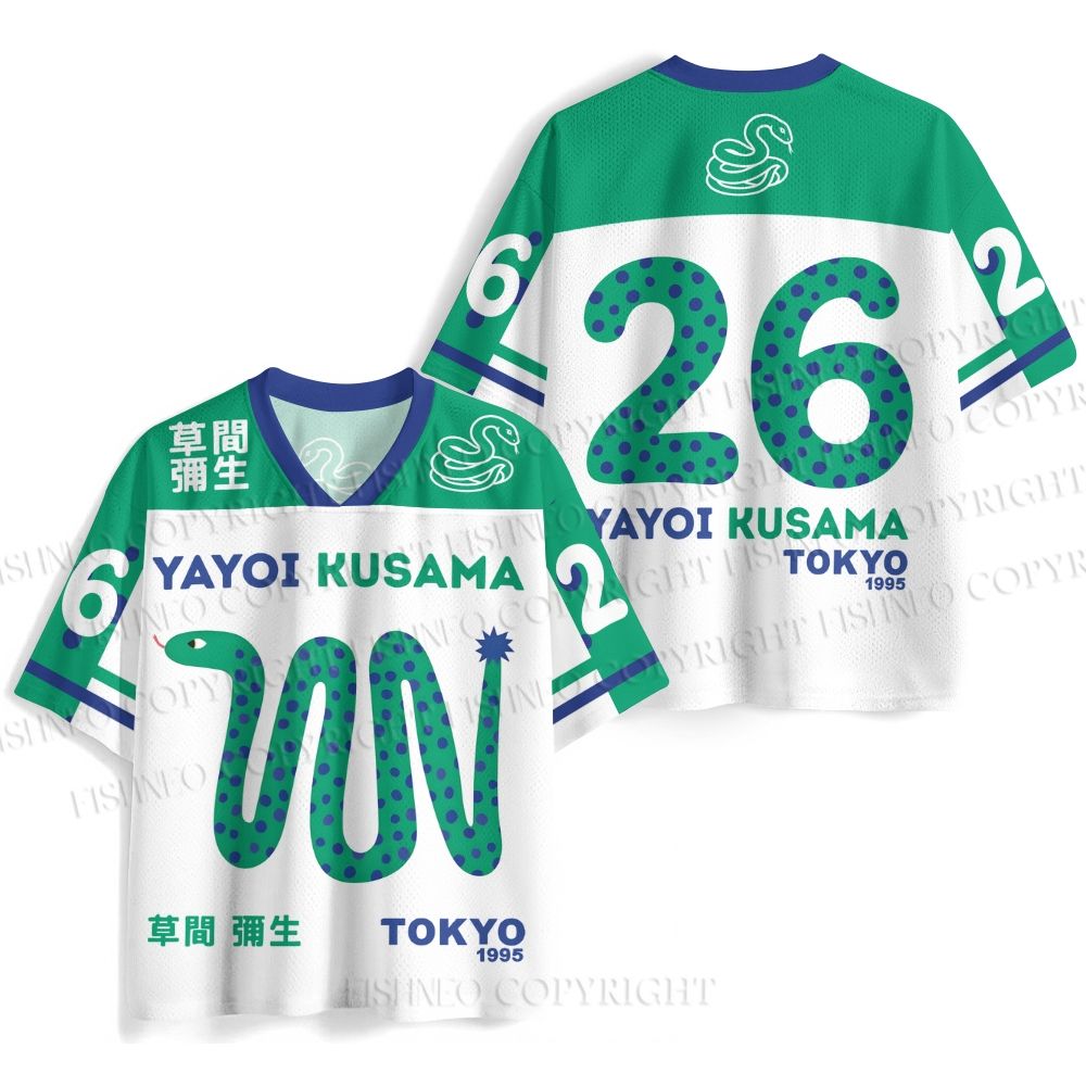 Yayoi Kusama Snake Jersey Shirts