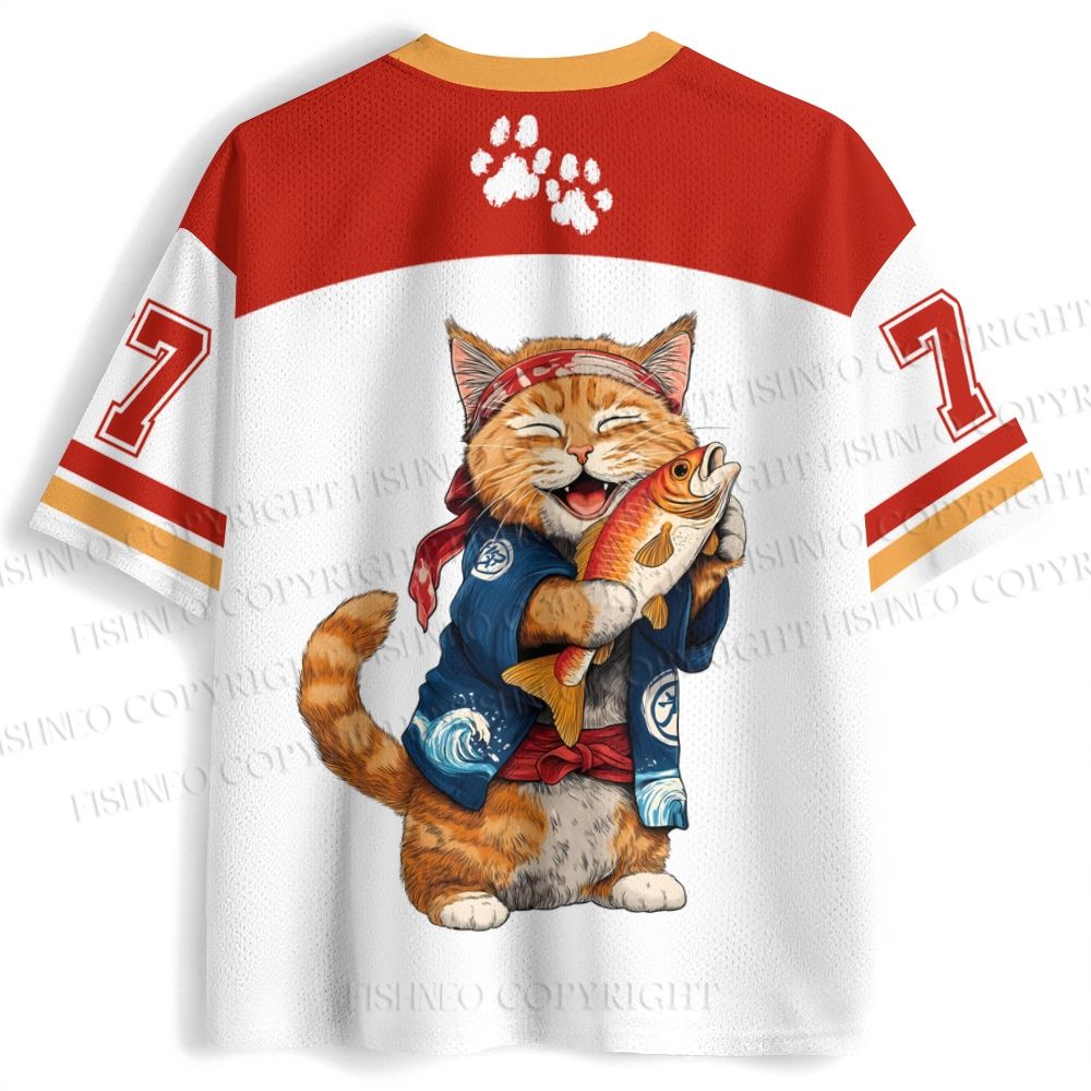 Japanese Karate Cat Jersey Shirts