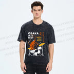 Unisex Osaka Jazz Fest Printed Washed Tee