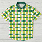 Green Plaid Hawaiian Shirt