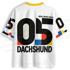 Bauhaus Dachshund Printed Jersey Shirts