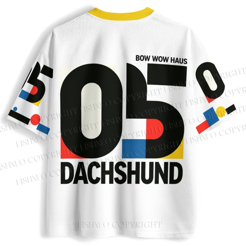 Bauhaus Dachshund Printed Jersey Shirts