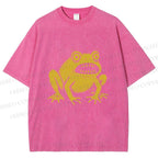 Horrible Japanese Frog Vintage Washed T-shirt