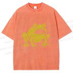 Horrible Japanese Frog Vintage Washed T-shirt