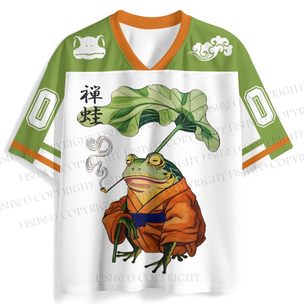 Japanese Vintage Frog Smoking Jersey Shirts