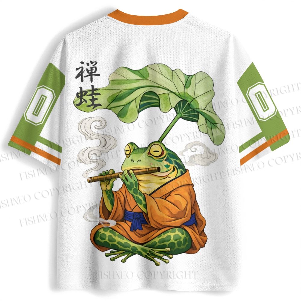 Japanese Vintage Frog Smoking Jersey Shirts