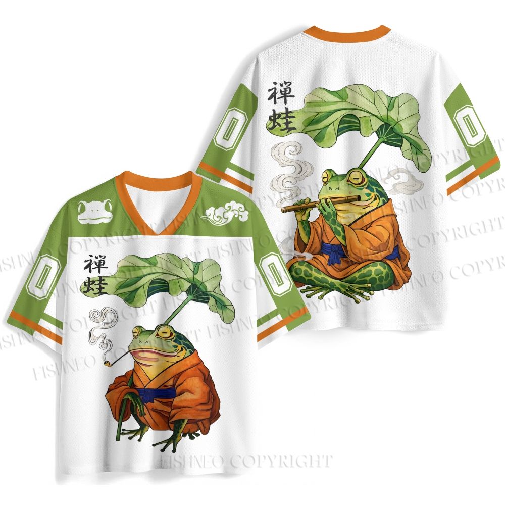 Japanese Vintage Frog Smoking Jersey Shirts
