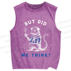 Unisex But Did We Think Printed Washed Tank Top