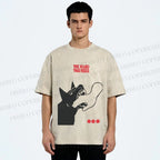 Unisex Dogbite Printed Washed Tee