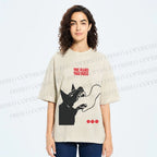 Unisex Dogbite Printed Washed Tee
