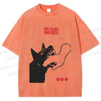 Unisex Dogbite Printed Washed Tee