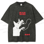 Unisex Dogbite Printed Washed Tee