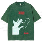 Unisex Dogbite Printed Washed Tee