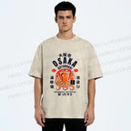 Unisex Osaka Drunken Octopus Printed Washed Tee