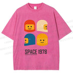 Unisex Space 1978 Printed Washed Tee
