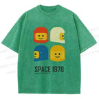 Unisex Space 1978 Printed Washed Tee