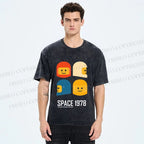 Unisex Space 1978 Printed Washed Tee