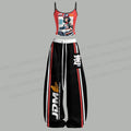 1990s JDM Anime Printed Top & Elasticated Trousers Two-Piece Set